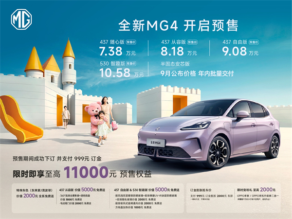 Barcha yangi MG4 o'zining yagona integratsiyalashgan issiqlik boshqarma tizimini va 530 km bo'lgan ultrabinobcha. Sotishdan oldin 73,800 yuanda boshlanadi.